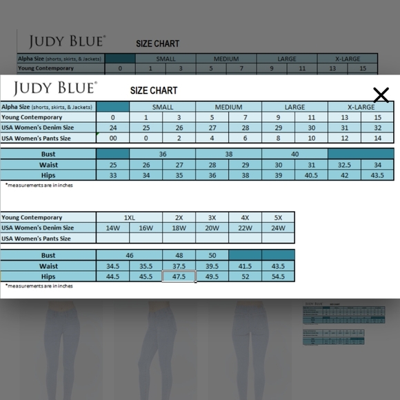 Judy Blue Light Blue Wash Non Distressed Mid Rise Pull On Jeggings 88254 - Picture 12 of 12